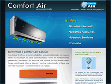 Tablet Screenshot of comfortair.com.mx